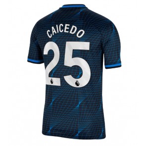 Chelsea Moises Caicedo #25 Replika Udebanetrøje 2023-24 Kortærmet